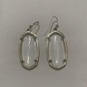 Elegant Gold/Clear Drop Earrings